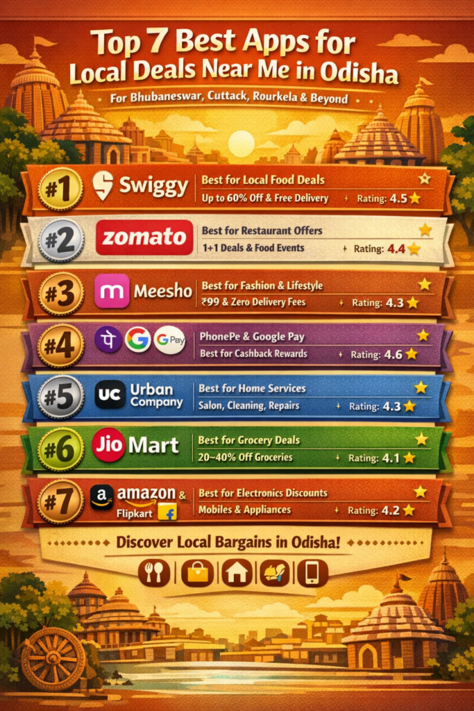 7 Best Apps for Local Deals Near Me in Odisha