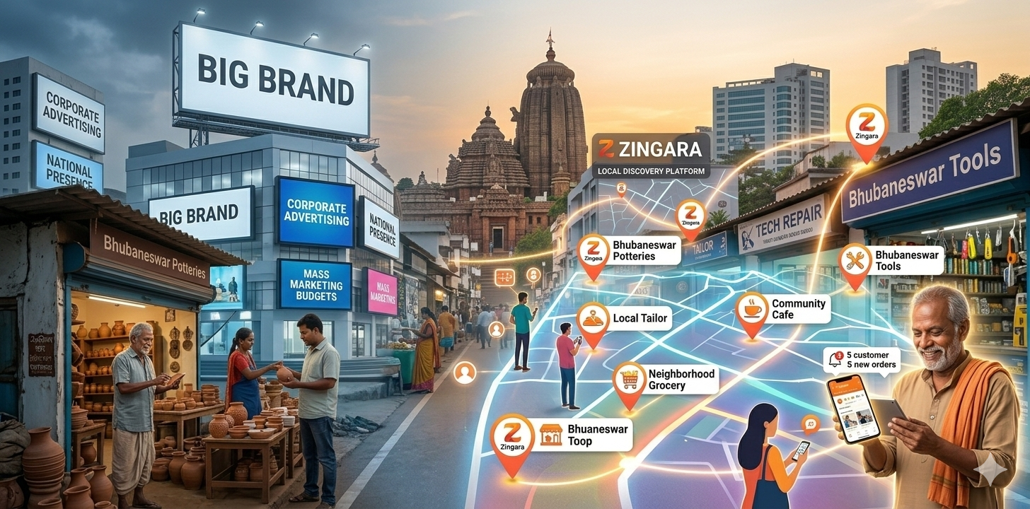 Business visibility for local businesses in Bhubaneswar